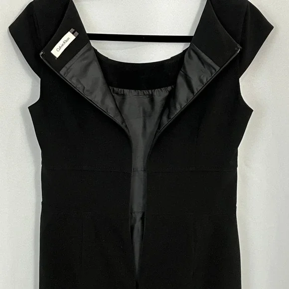 Calvin Klein Women's Size 4 LBD Minimalist Classic Feminine Career Office Siren - Picture 6 of 11